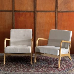 Nordic Wood Armchair (Set of 2)